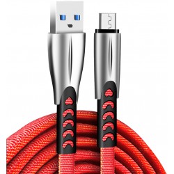 Кабель USB <-> microUSB, ColorWay, Red, 1 м, 2.4A (CW-CBUM011-RD) Кабель USB <-> microUSB, ColorWay, Red, 1 м, 2.4A (CW-CBUM011-RD)